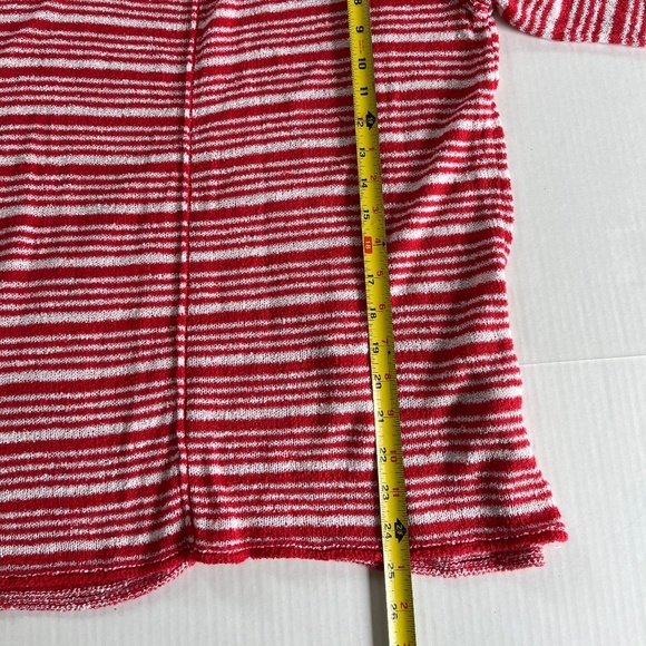 Free People Sz S Beach Stretch Pullover Knit Textured Cover Up Tee Shirt Top - Picture 7 of 7